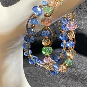 2 handcrafted beaded bracelets